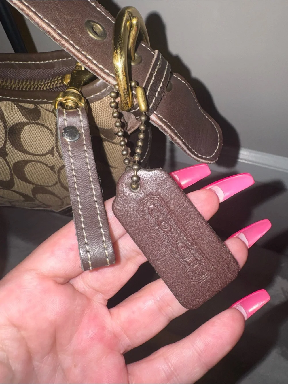 Coach genuine brown